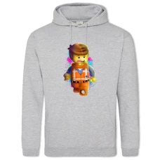 Hoodie with Print Lego Hero - 2XL grey