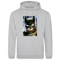 Hoodie with Print Lego Batman Face - 2XL grey