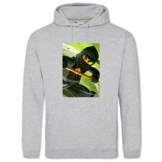 Hoodie with Print Lego Ninjago Ninja - 2XL grey
