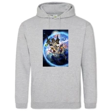 Hoodie with Print Lego Planet - 2XL grey