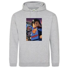 Hoodie with Print Lego Superman - 2XL grey