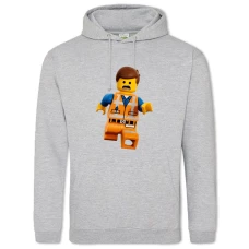 Hoodie with Print Lego Man - 2XL grey