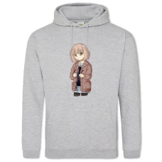 Hoodie with Print Beyond The Boundary Mirai Kuriyama - 2XL grey