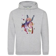Hoodie with Print Beyond The Boundary Mirai Kuriyama Print - 2XL grey