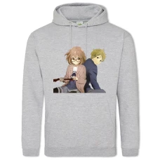 Hoodie with Print Beyond The Boundary Main Heroes - 2XL grey