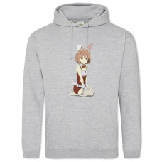 Hoodie with Print Beyond The Boundary Bunny Kuriyama Mirai - 2XL grey