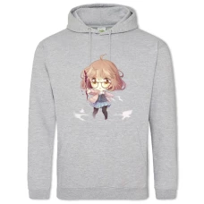 Hoodie with Print Beyond The Boundary Little Kuriyama Mirai - 2XL grey