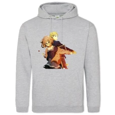 Hoodie with Print Beyond The Boundary Akihito With Kuriyama - 2XL grey