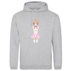 Hoodie with Print Beyond The Boundary Beautiful Kuriyama Mirai - 2XL grey