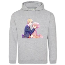 Hoodie with Print Beyond The Boundary Akihito And Kuriyama - 2XL grey