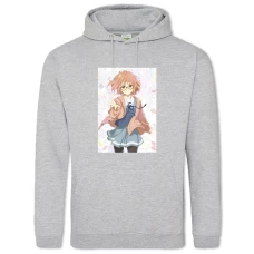 Hoodie with Print Beyond The Boundary Kuriyama - 2XL grey