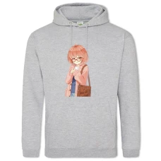 Hoodie with Print Beyond The Boundary Kuriyama Girl - 2XL grey