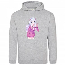 Hoodie with Print Eromanga Sensei Sagiri Izumi Hero - 2XL grey