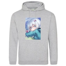 Hoodie with Print Eromanga Sensei Crying Sagiri Izumi - 2XL grey