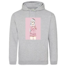 Hoodie with Print Eromanga Sensei Shy Sagiri Izumi - 2XL grey