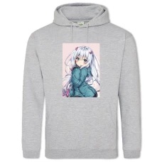 Hoodie with Print Eromanga Sensei Sagiri Hero - 2XL grey
