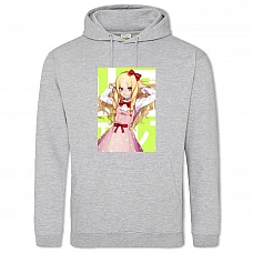 Hoodie with Print Eromanga Sensei Elf Yamada Hero - 2XL grey