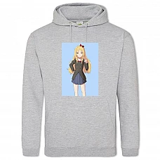 Hoodie with Print Eromanga Sensei Elf Yamada Girl - 2XL grey