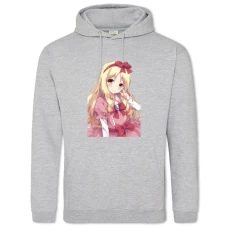 Hoodie with Print Eromanga Sensei Cute Elf Yamada - 2XL grey