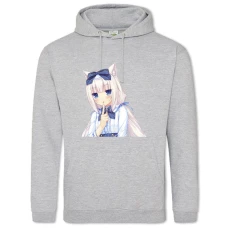 Hoodie with Print Neko Para Vanilla - 2XL grey