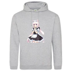 Hoodie with Print Neko Para Vanilla Hero - 2XL grey