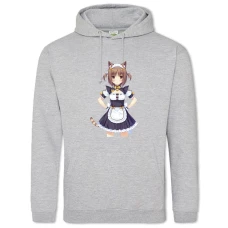Hoodie with Print Neko Para Azuki Neko - 2XL grey
