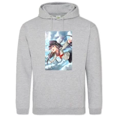 Hoodie with Print Kantai Collection Flying Hibiki - 2XL grey