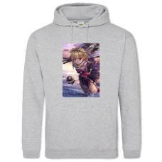 Hoodie with Print Kantai Collection Yuudachi Hero - 2XL grey