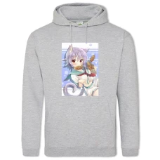 Hoodie with Print Kantai Collection Cute Neko - 2XL grey