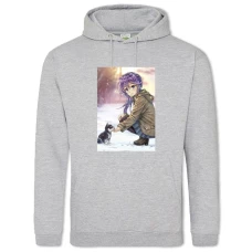 Hoodie with Print Kantai Collection Cute Taigei - 2XL grey