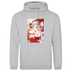 Hoodie with Print Kantai Collection Shoukaku Hero - 2XL grey