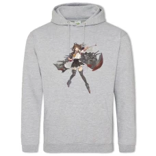 Hoodie with Print Kantai Collection Hero Battle Girl - 2XL grey