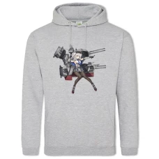 Hoodie with Print Kantai Collection Girl Battle Hero - 2XL grey