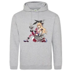 Hoodie with Print Kantai Collection Shimakaze Hero - 2XL grey