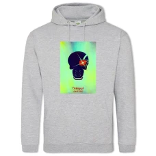Hoodie with Print Suicide Squad Deadshot Art - 2XL grey