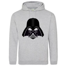 Hoodie with Print Star Wars Darth Vader Logo - 2XL grey