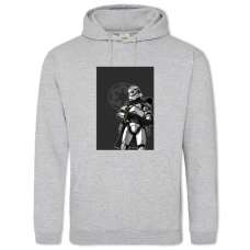 Hoodie with Print Star Wars Storm Trooper - 2XL grey