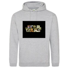 Hoodie with Print Star Wars Logo - 2XL grey