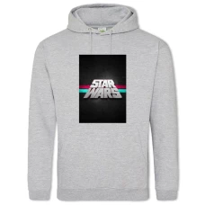 Hoodie with Print Star Wars Big Logo - 2XL grey