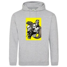 Hoodie with Print Star Wars Storm Troopers - 2XL grey