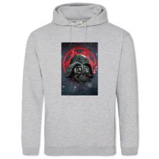 Hoodie with Print Star Wars Darth Vader Head - 2XL grey