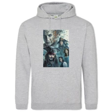 Hoodie with Print Pirates Of The Caribbean Main Heroes - 2XL grey