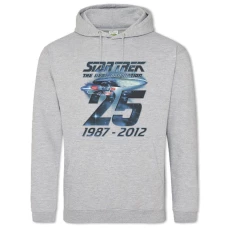 Hoodie with Print Star Trek Years Print - 2XL grey