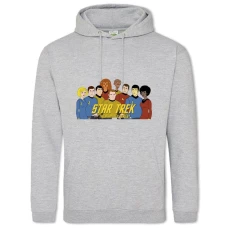 Hoodie with Print Star Trek Heroes - 2XL grey