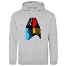 Hoodie with Print Star Trek Characters - 2XL grey