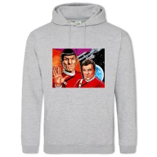 Hoodie with Print Star Trek Comics Version - 2XL grey