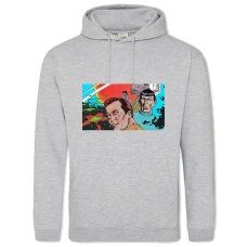 Hoodie with Print Star Trek Comics Theme - 2XL grey