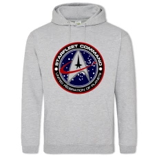Hoodie with Print Star Trek United Federation Of Planets - 2XL grey