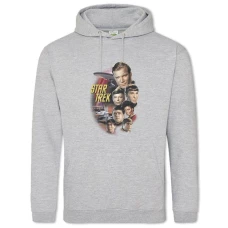 Hoodie with Print Star Trek All Heroes - 2XL grey