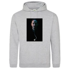 Hoodie with Print John Wick Hero - 2XL grey